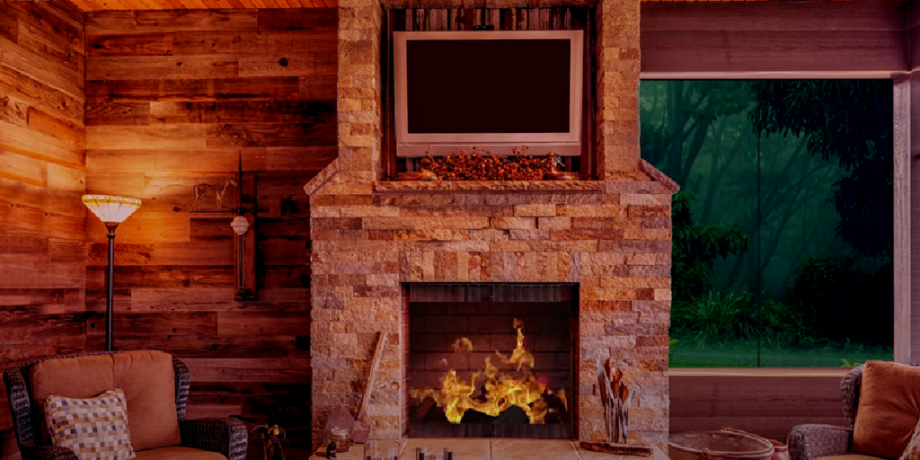 Rain Sounds and Fireplace